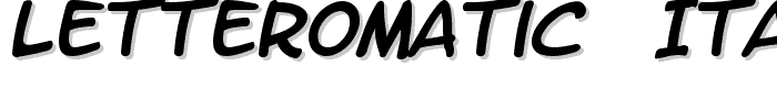 LetterOMatic! Italic font